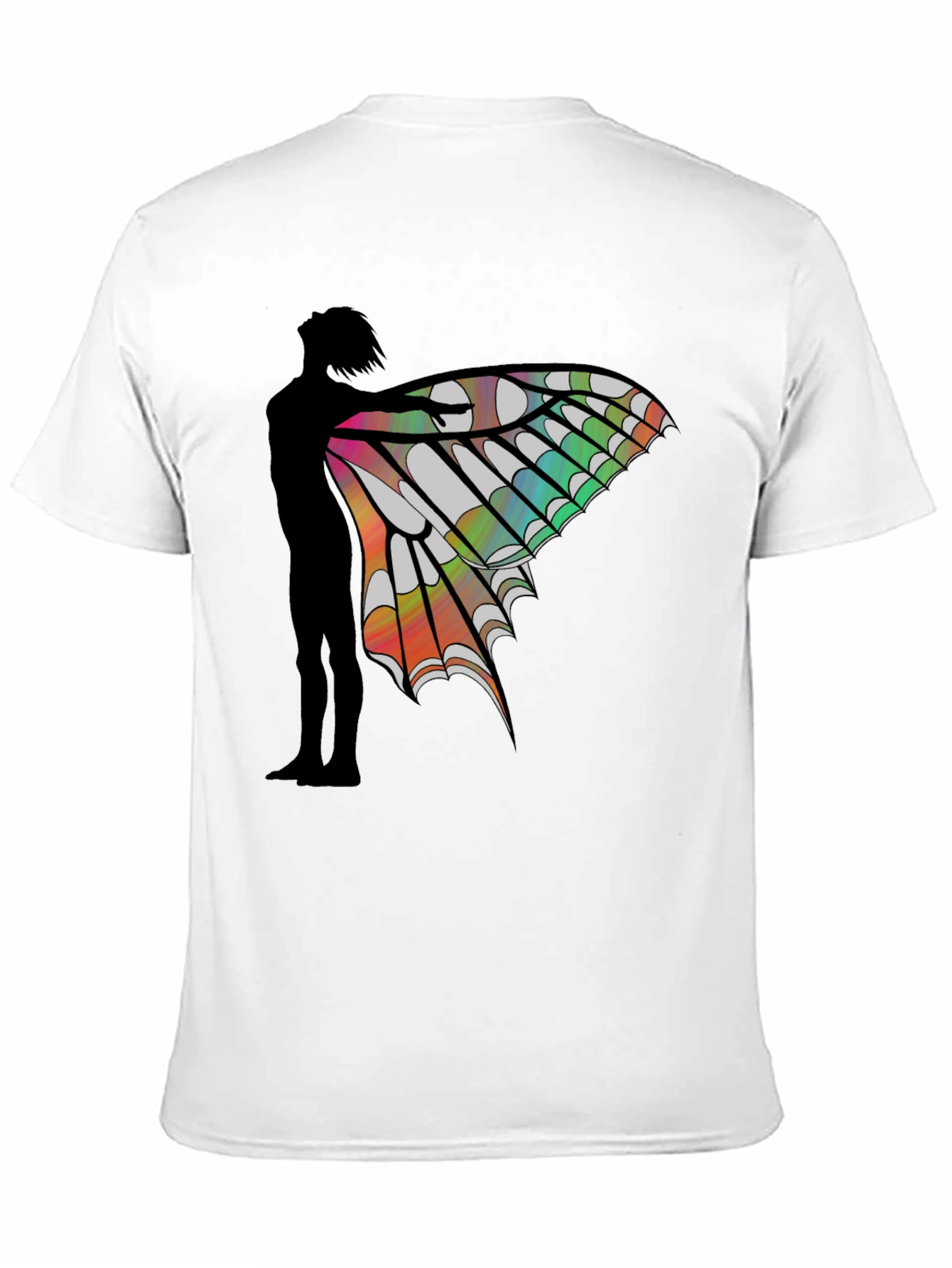 Butterfly Wing Silhouette Graphic Tee
