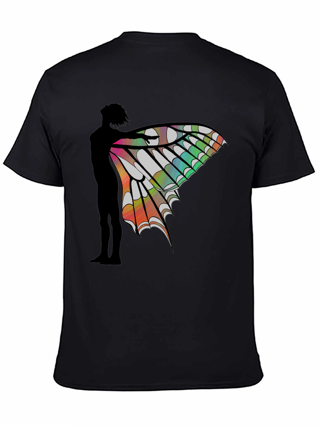 Butterfly Wing Silhouette Graphic Tee