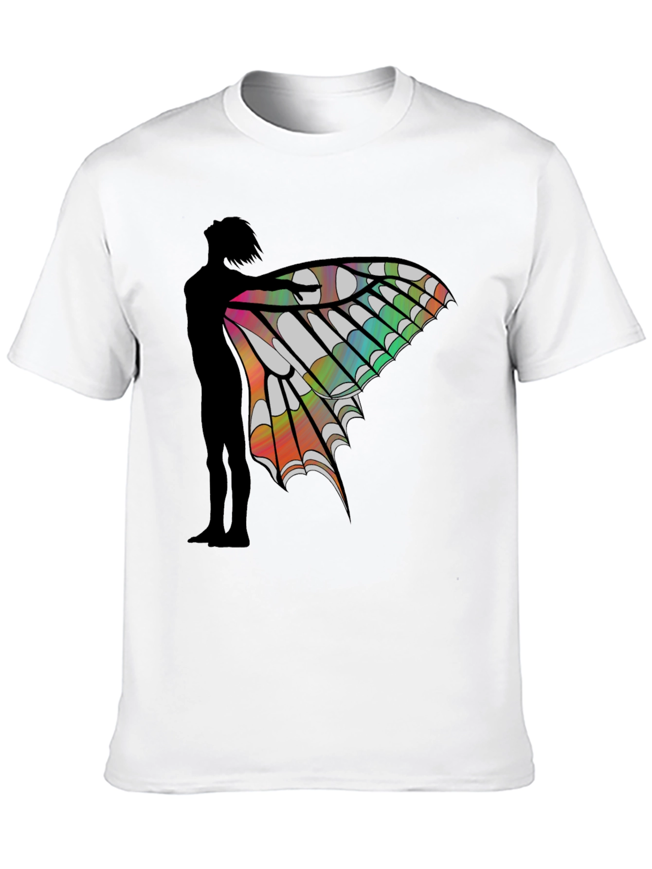 Butterfly Wing Silhouette Graphic Tee