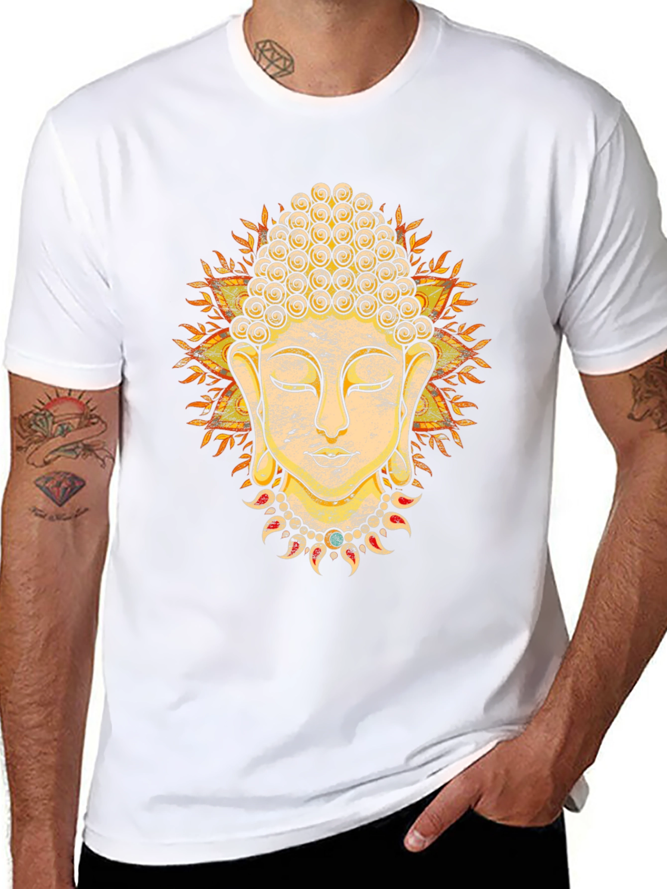 Buddha Graphic Tee - Spiritual Black T-Shirt