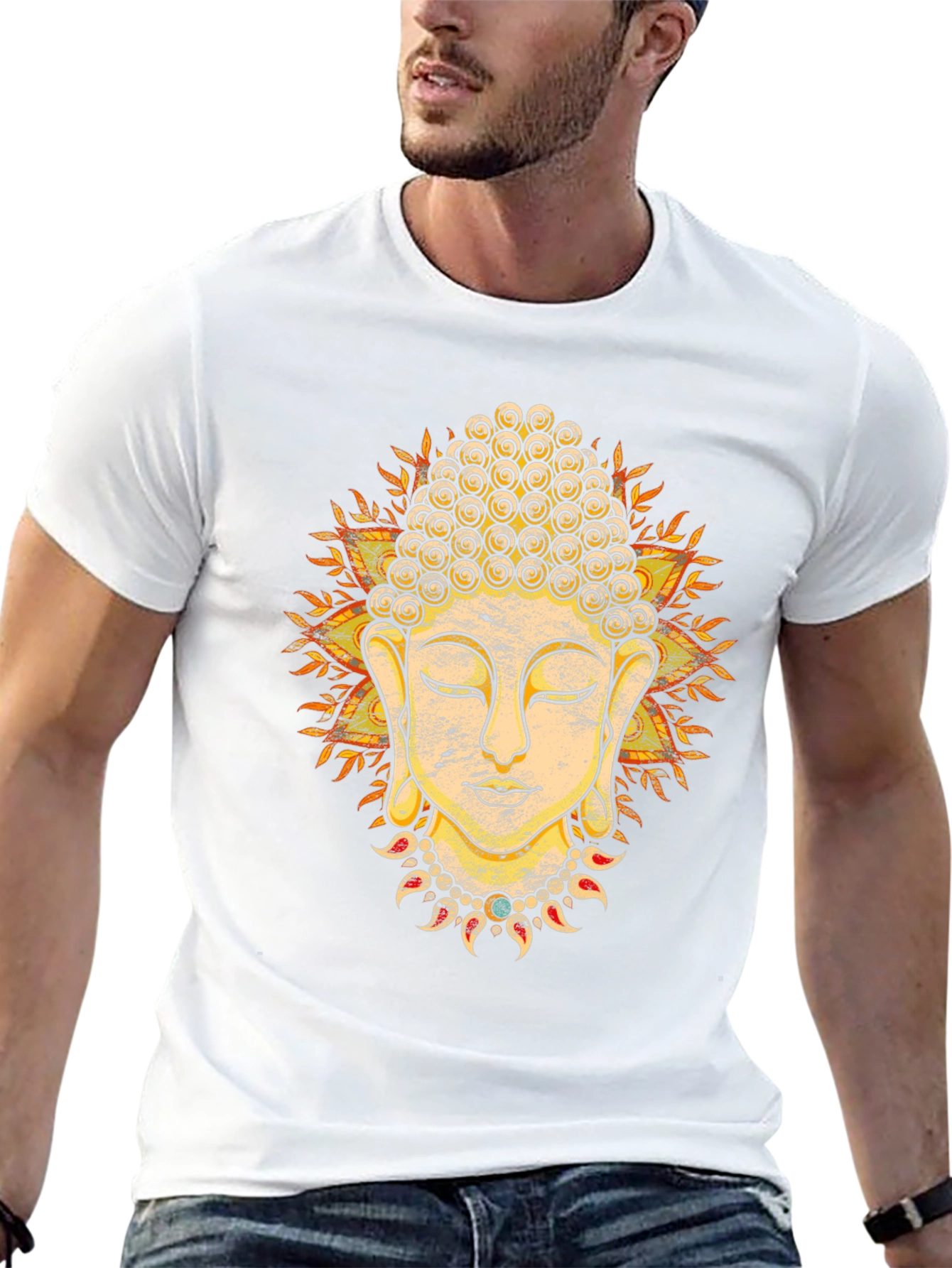 Buddha Graphic Tee - Spiritual Black T-Shirt