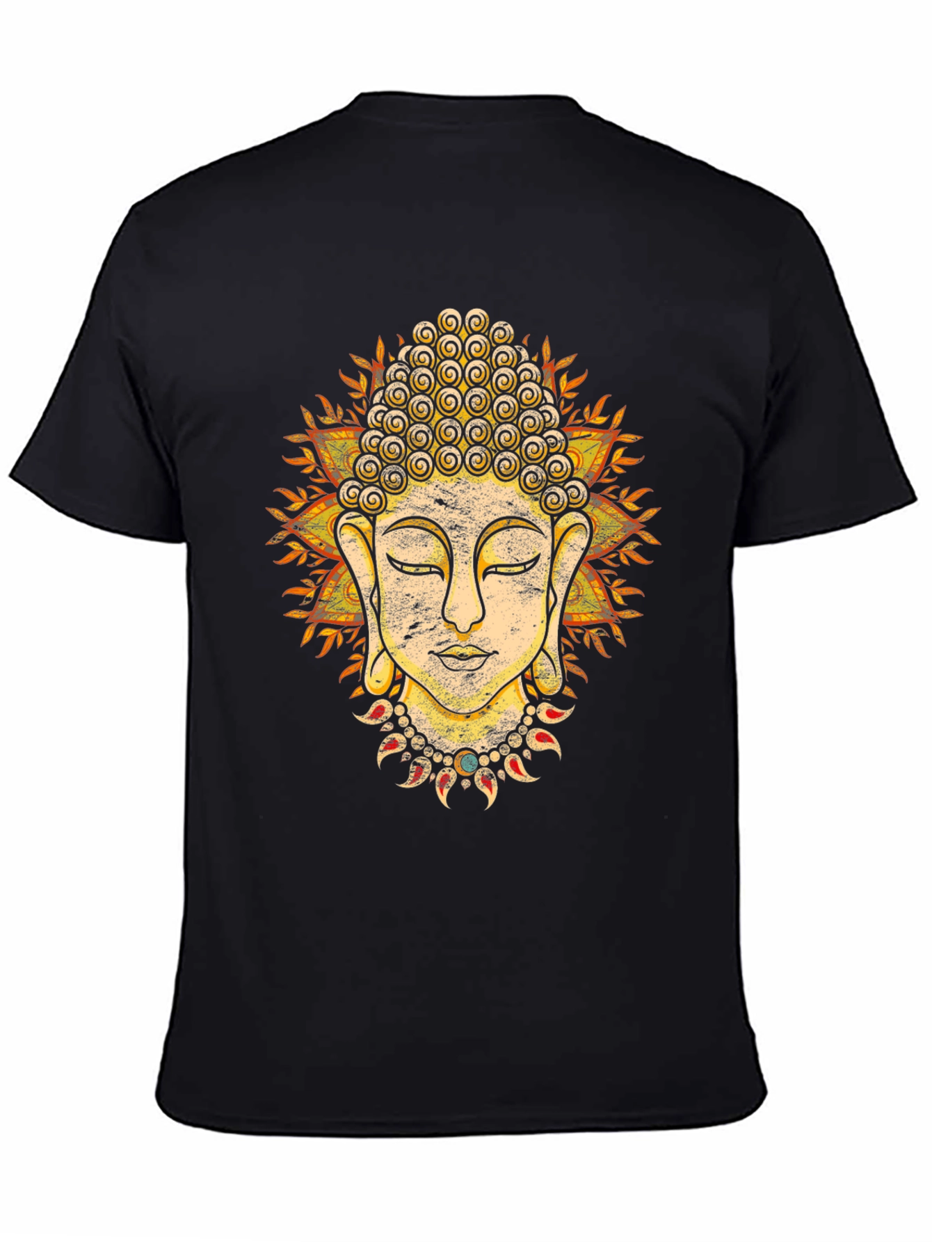 Buddha Graphic Tee - Spiritual Black T-Shirt
