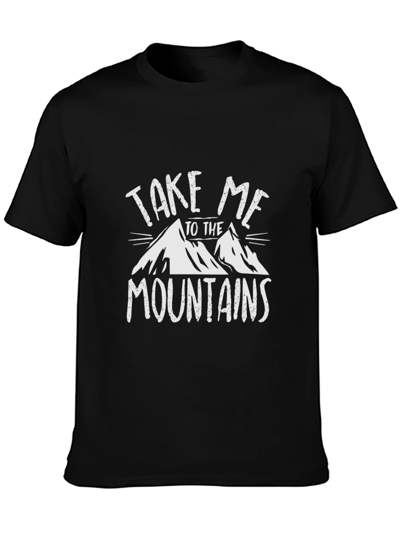 Take Me to the Mountains Black Graphic Tee