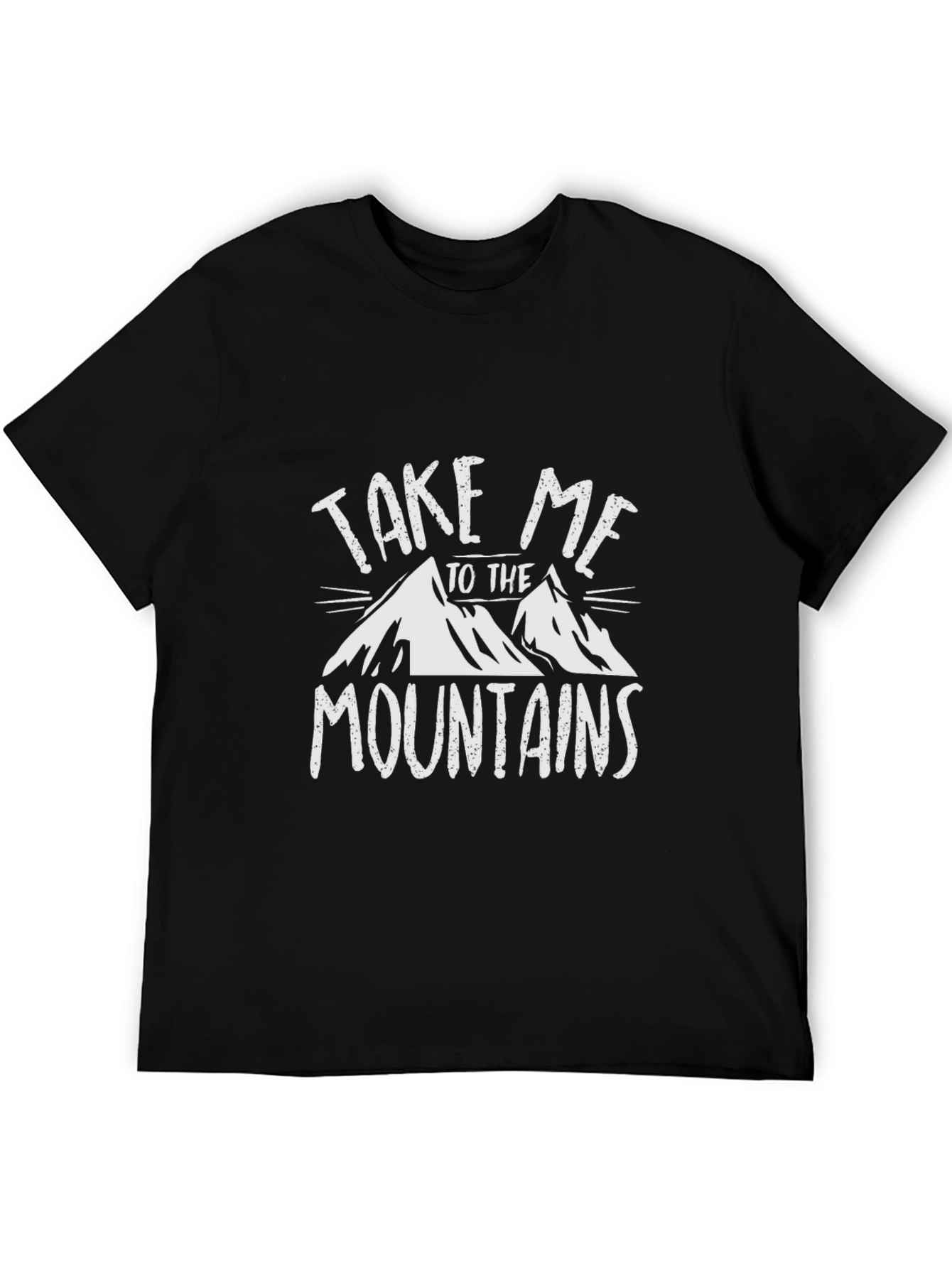 Take Me to the Mountains Black Graphic Tee