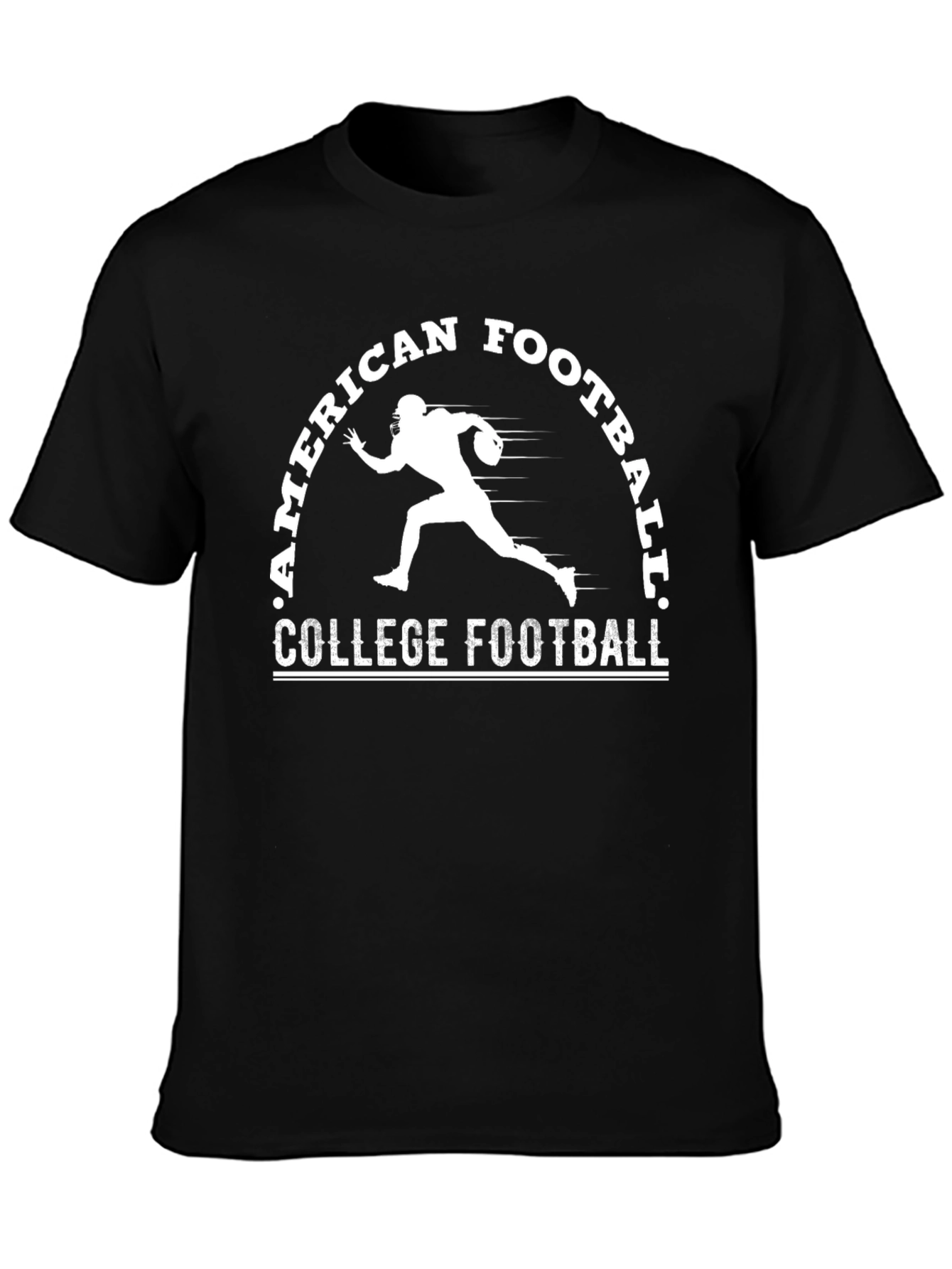 American College Football T-Shirt - Black