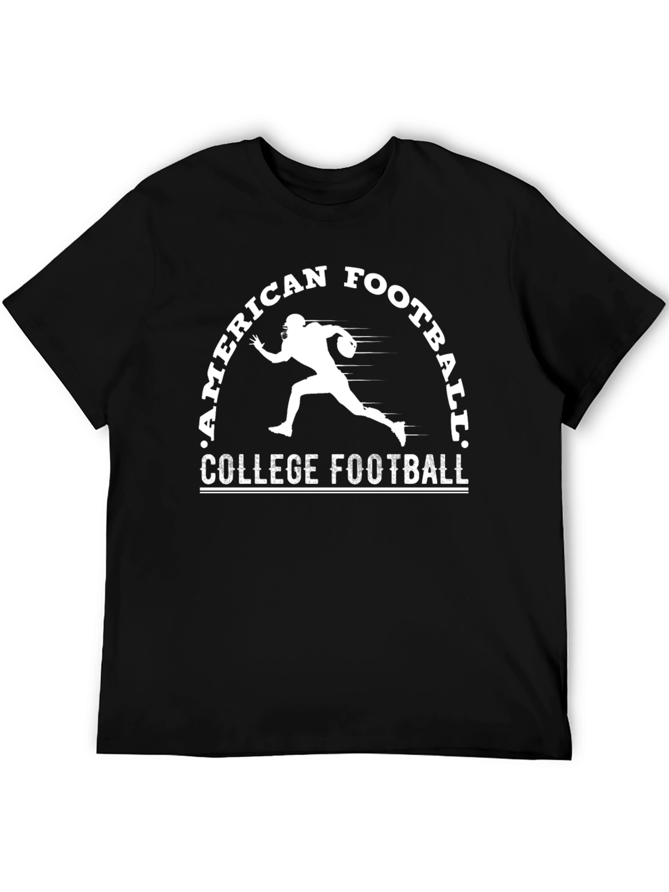 American College Football T-Shirt - Black
