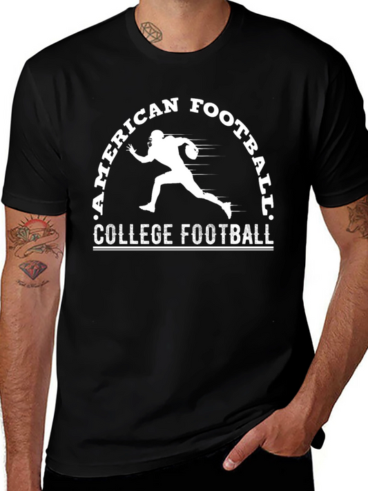 American College Football T-Shirt - Black