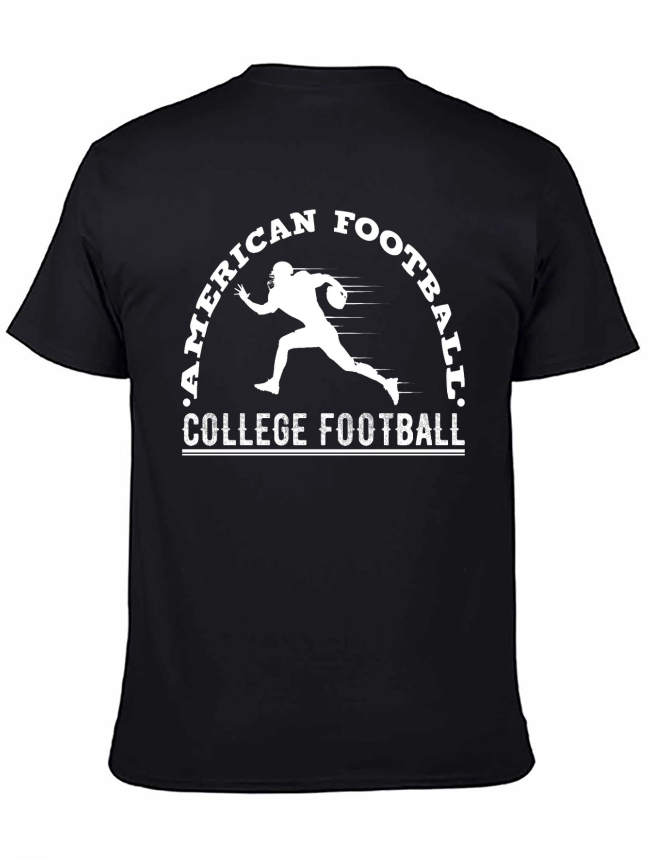 American College Football T-Shirt - Black