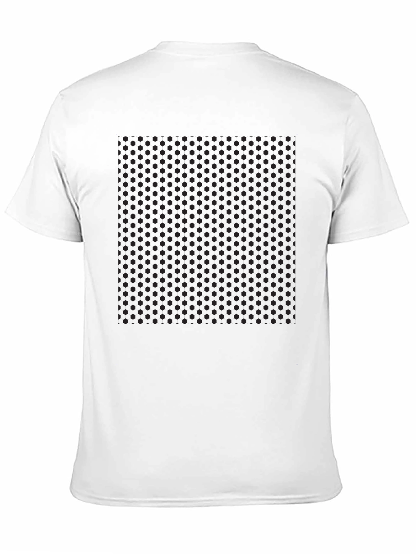 Mens Black Polka Dot Pattern T-Shirt