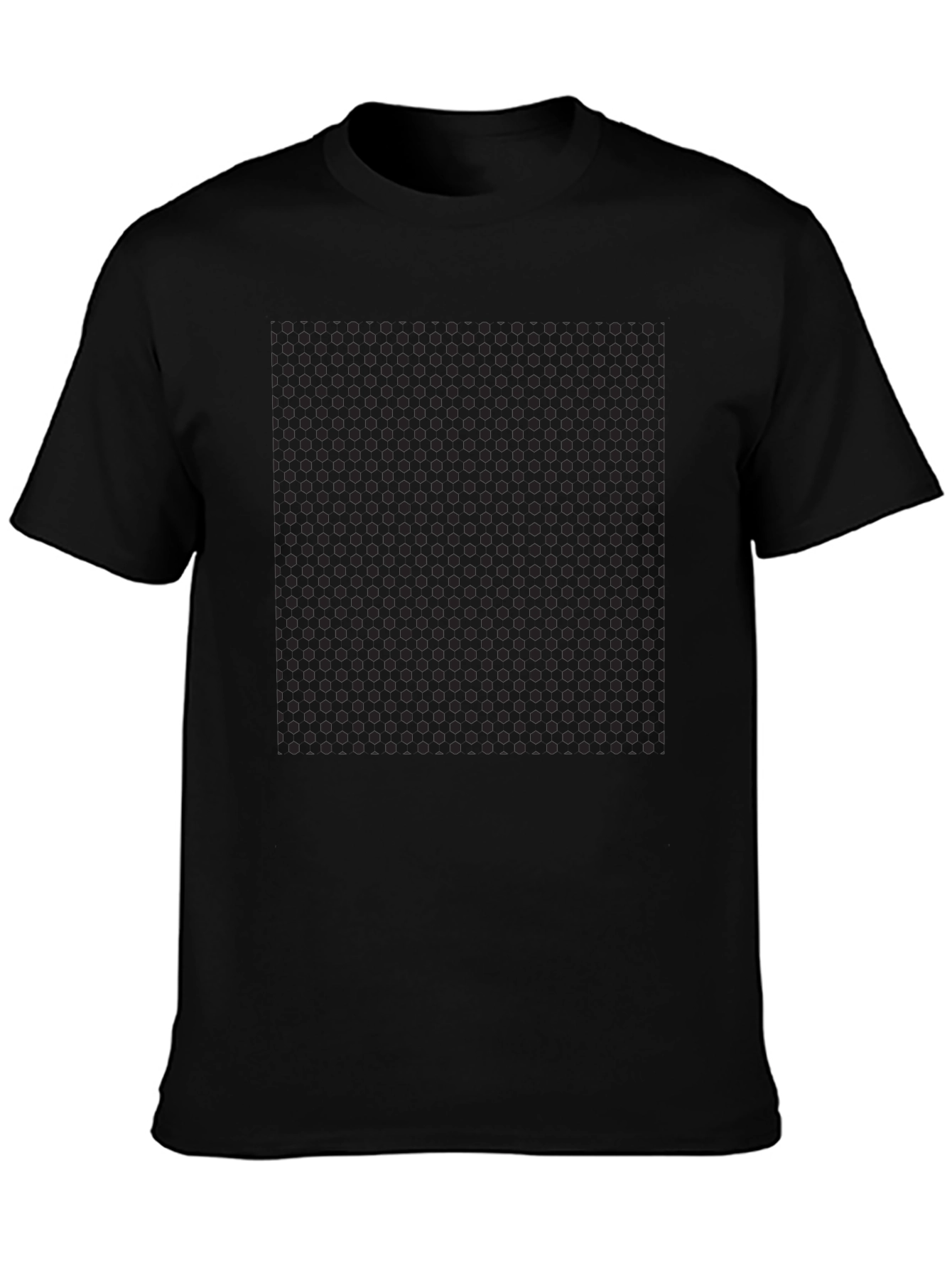 Mens Black Polka Dot Pattern T-Shirt