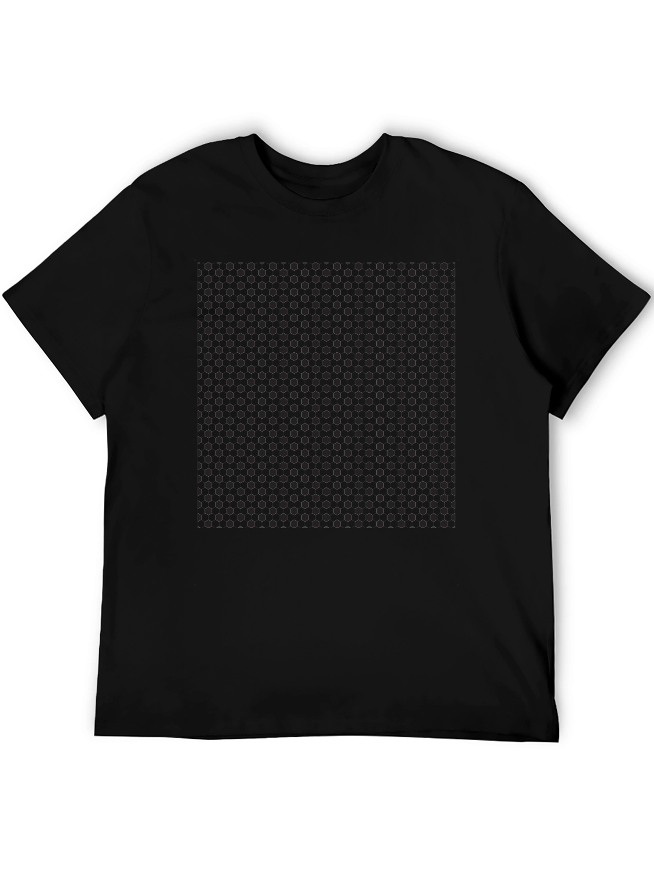 Mens Black Polka Dot Pattern T-Shirt
