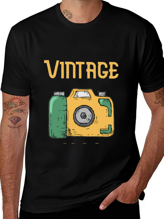 Vintage Camera Graphic T-Shirt