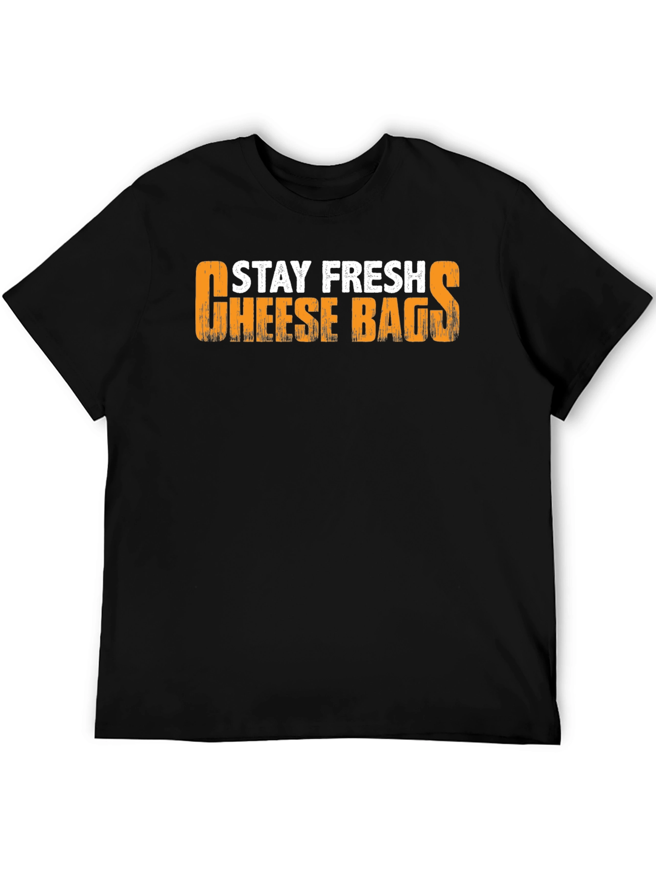 Stay Fresh Cheese Bags Black T-Shirt