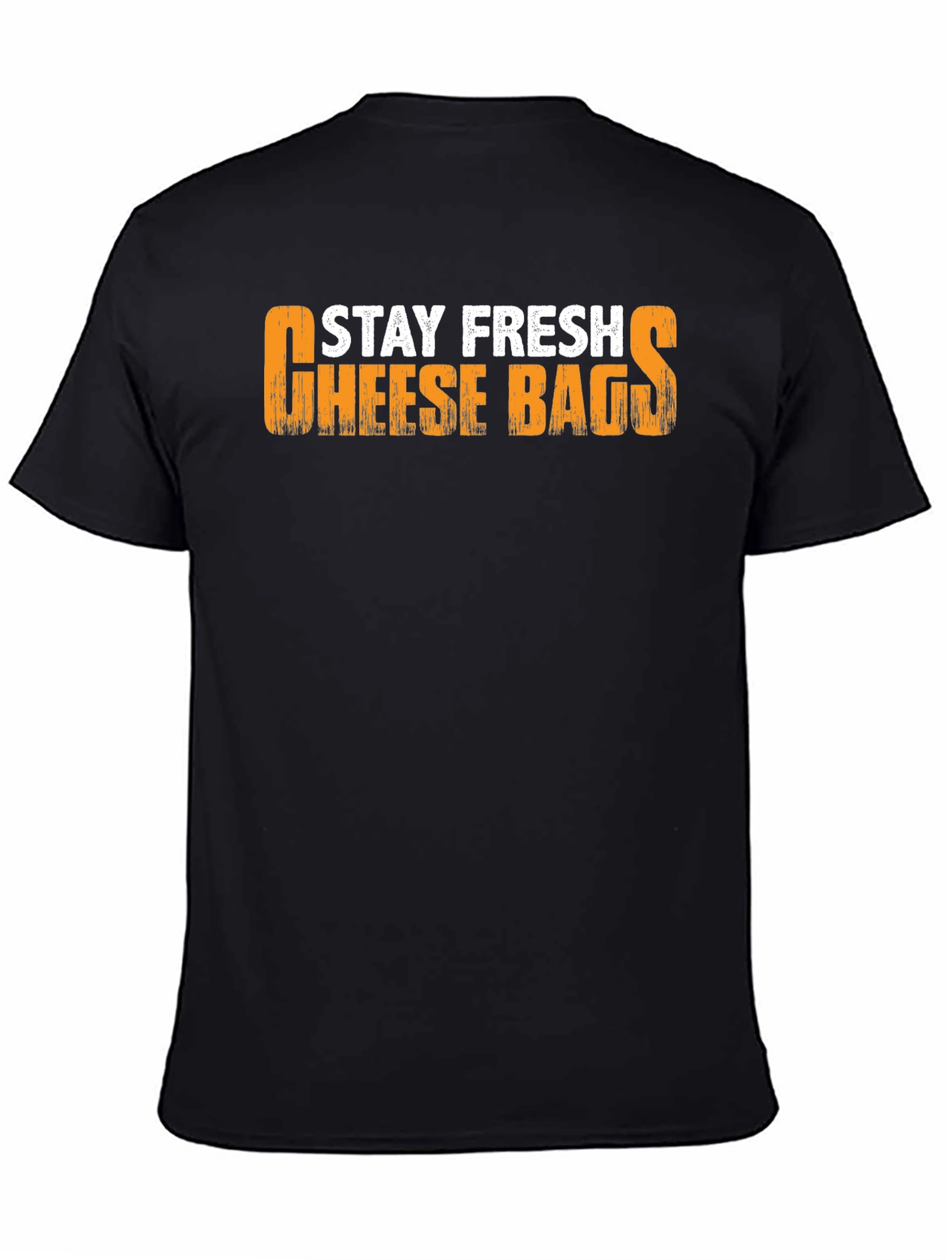 Stay Fresh Cheese Bags Black T-Shirt