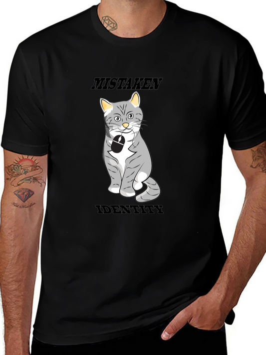 Mistaken Identity Cat T-Shirt Funny Graphic Tee