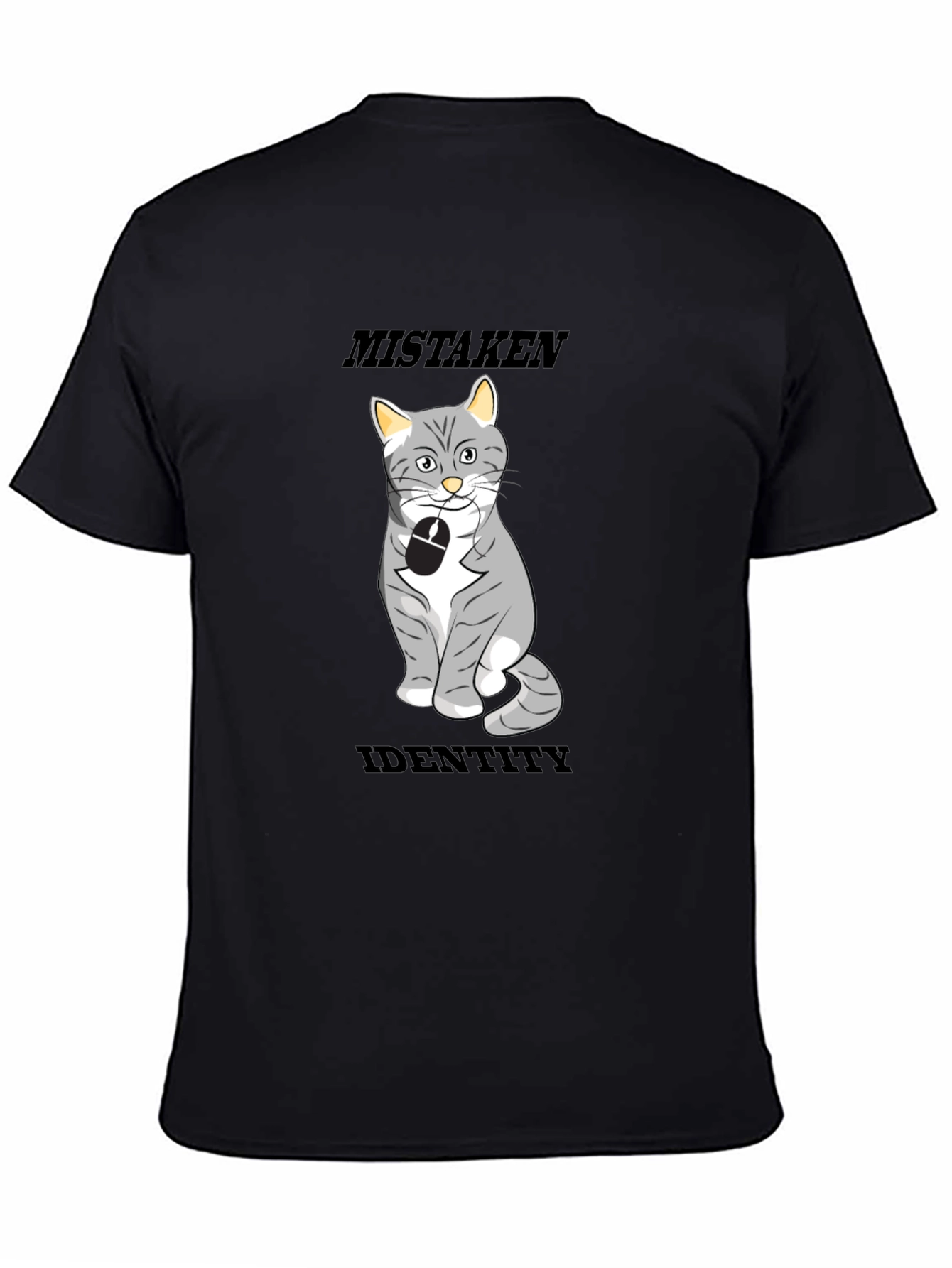 Mistaken Identity Cat T-Shirt Funny Graphic Tee