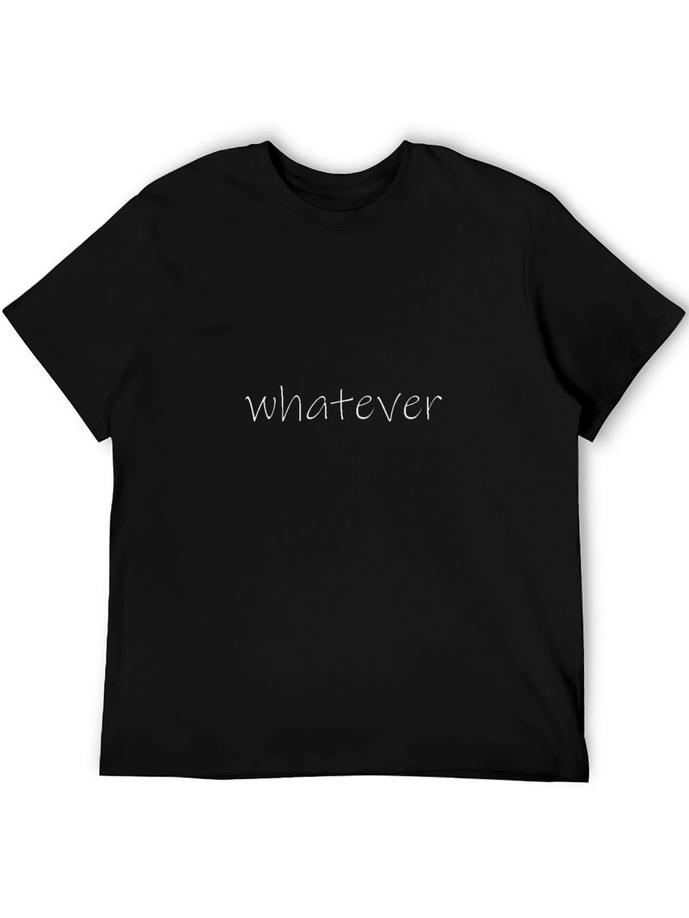 Whatever Graphic Black T-Shirt