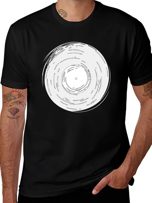 Vinyl Record Graphic T-Shirt - Music Lover Tee