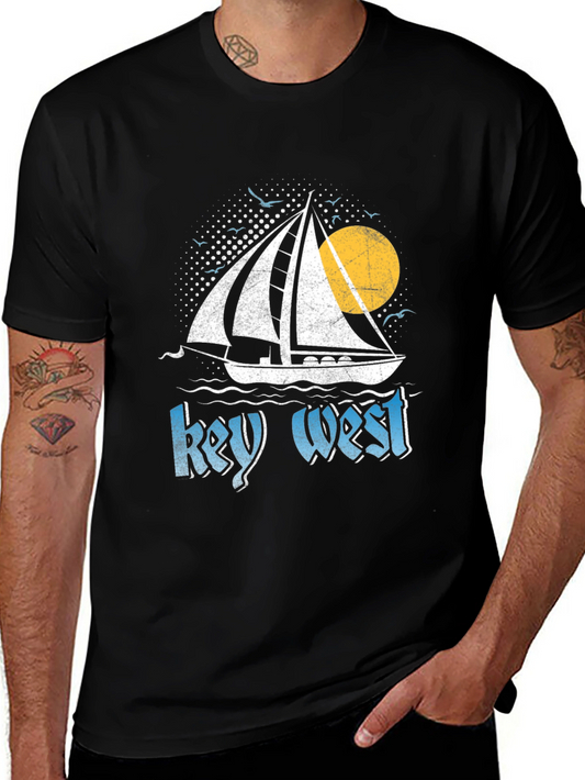 Key West Sailboat Graphic Tee