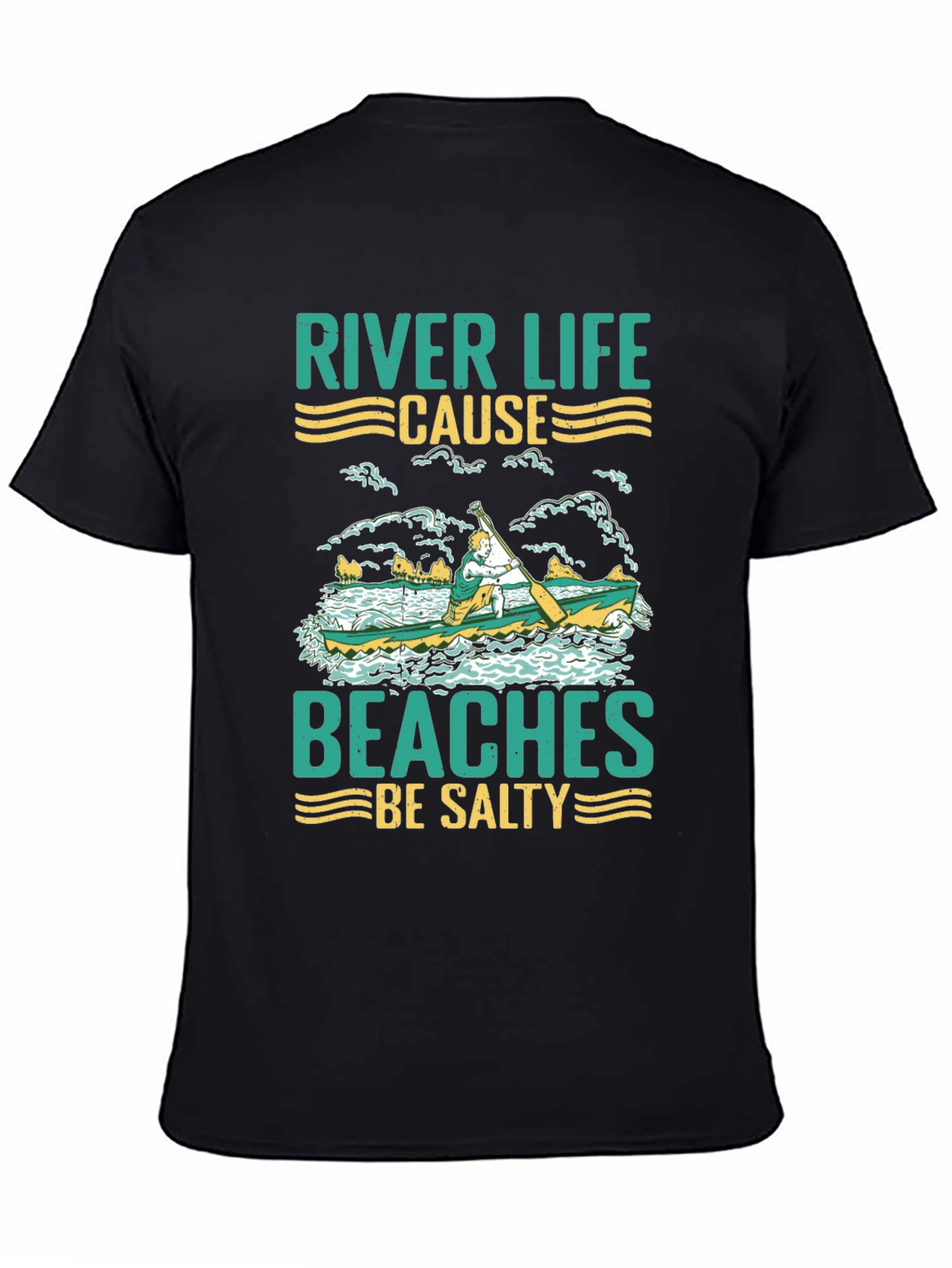 River Life T-Shirt - Beaches Be Salty Graphic Tee