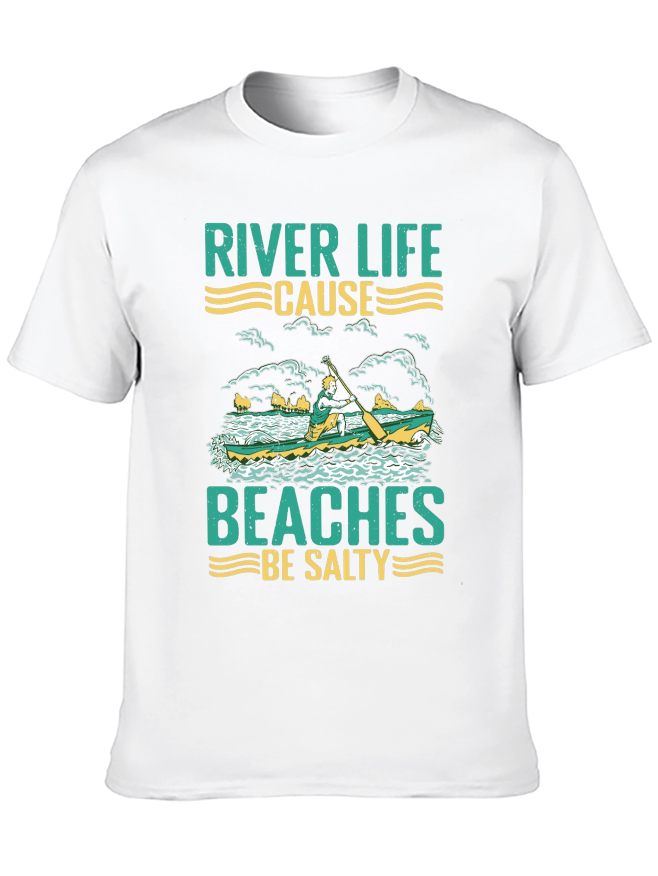 River Life T-Shirt - Beaches Be Salty Graphic Tee