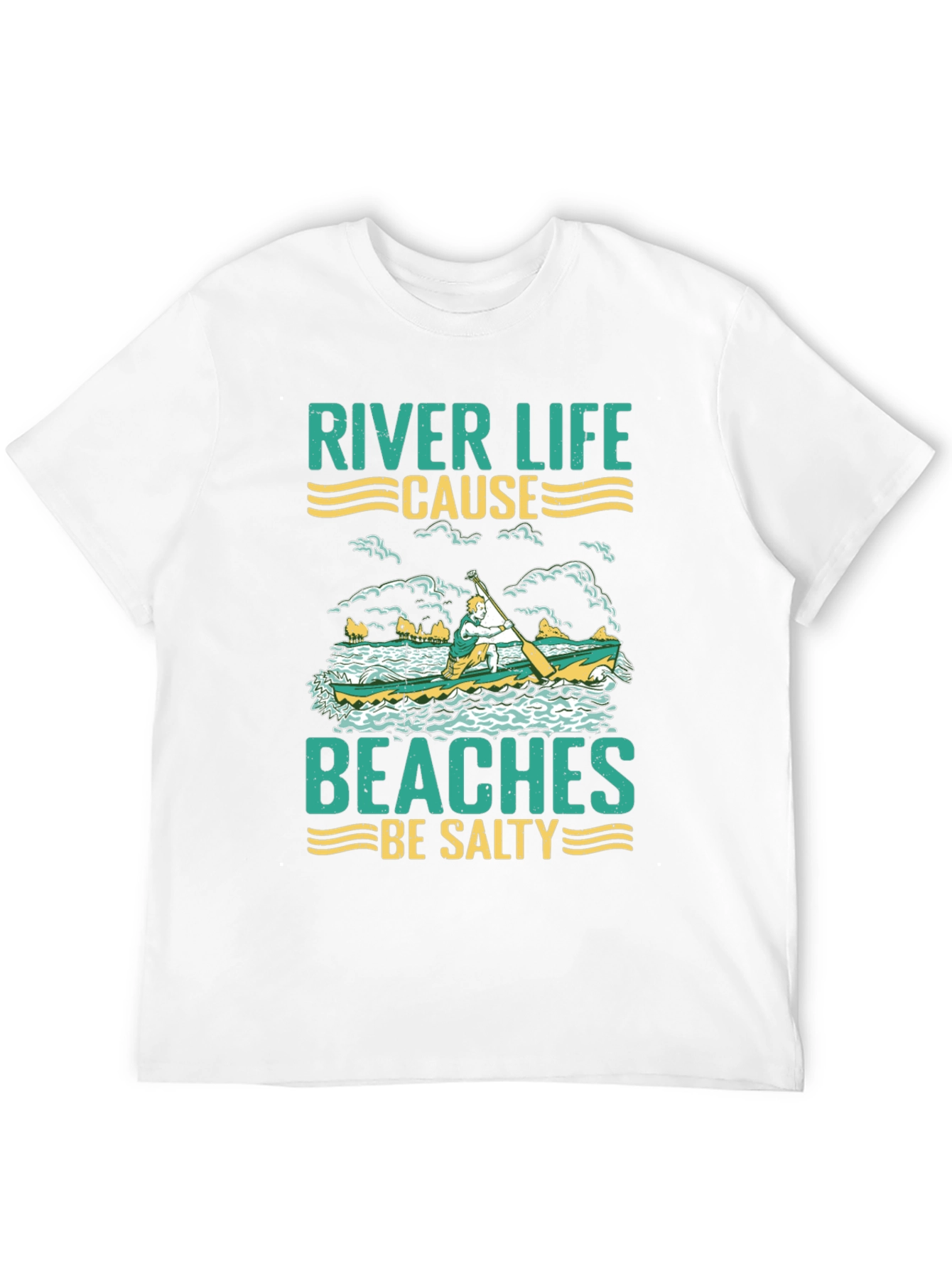 River Life T-Shirt - Beaches Be Salty Graphic Tee