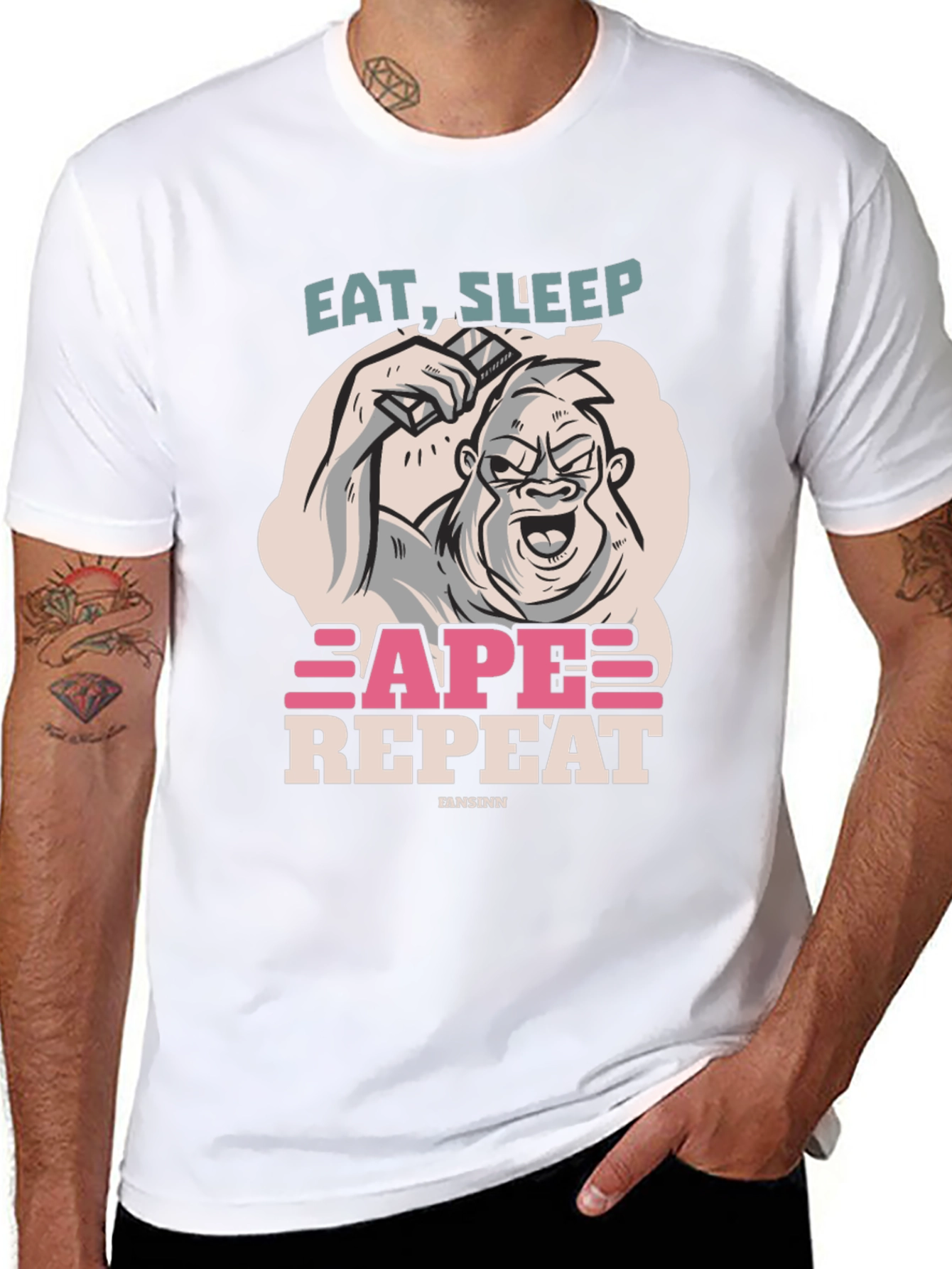 Eat Sleep Ape Repeat Graphic Tee