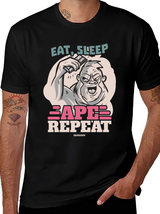 Eat Sleep Ape Repeat Graphic Tee