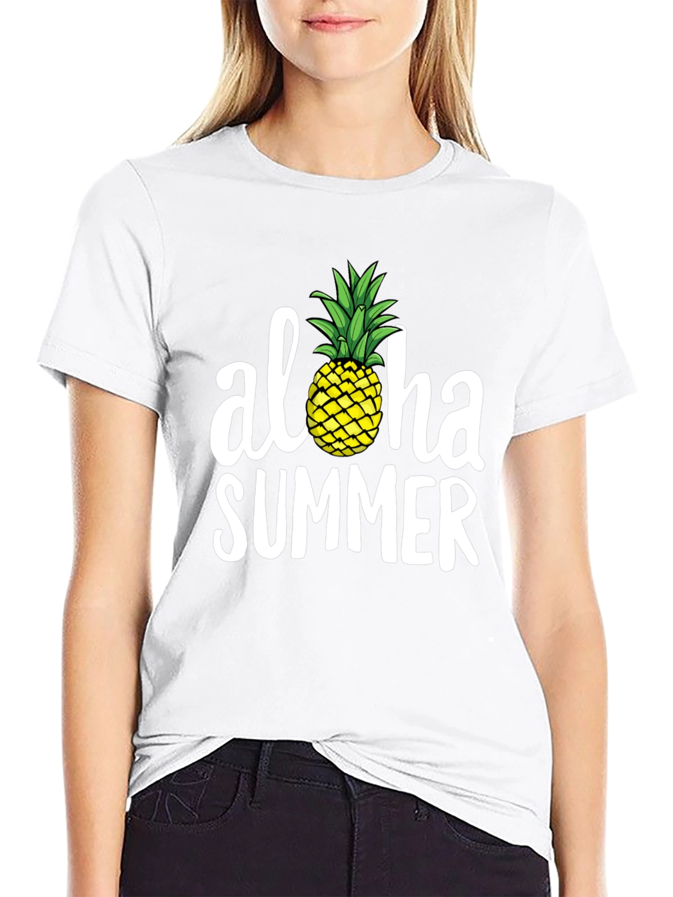 Aloha Summer Pineapple Graphic Tee