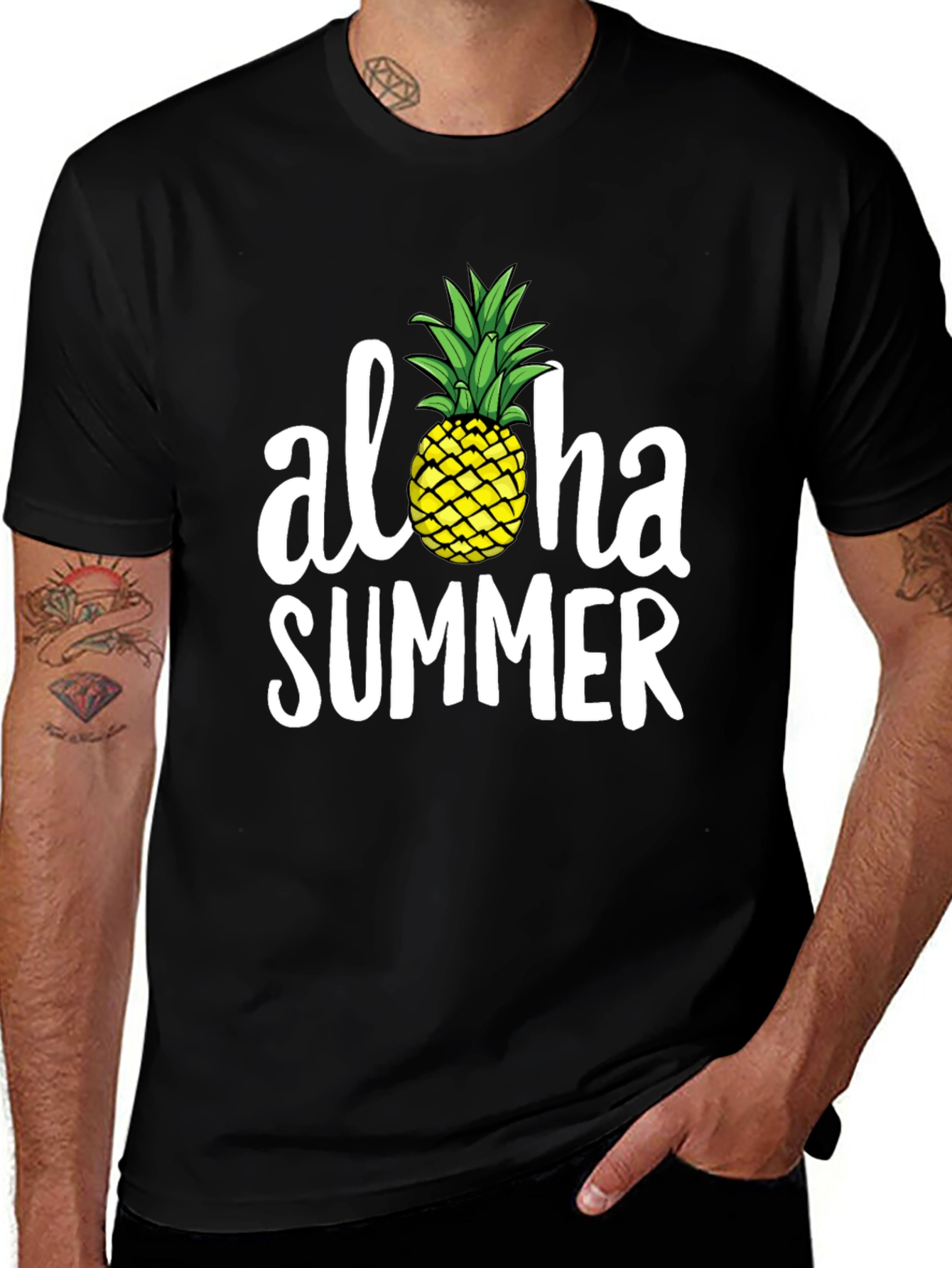 Aloha Summer Pineapple Graphic Tee