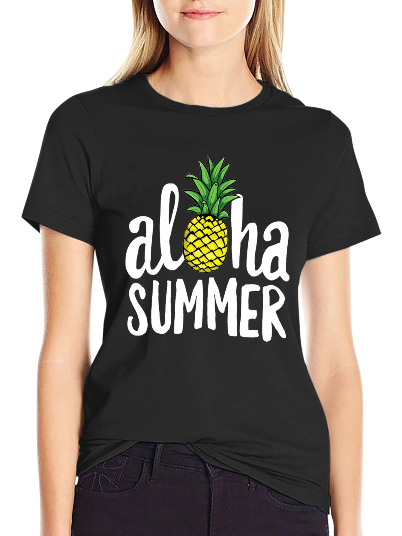 Aloha Summer Pineapple Graphic Tee