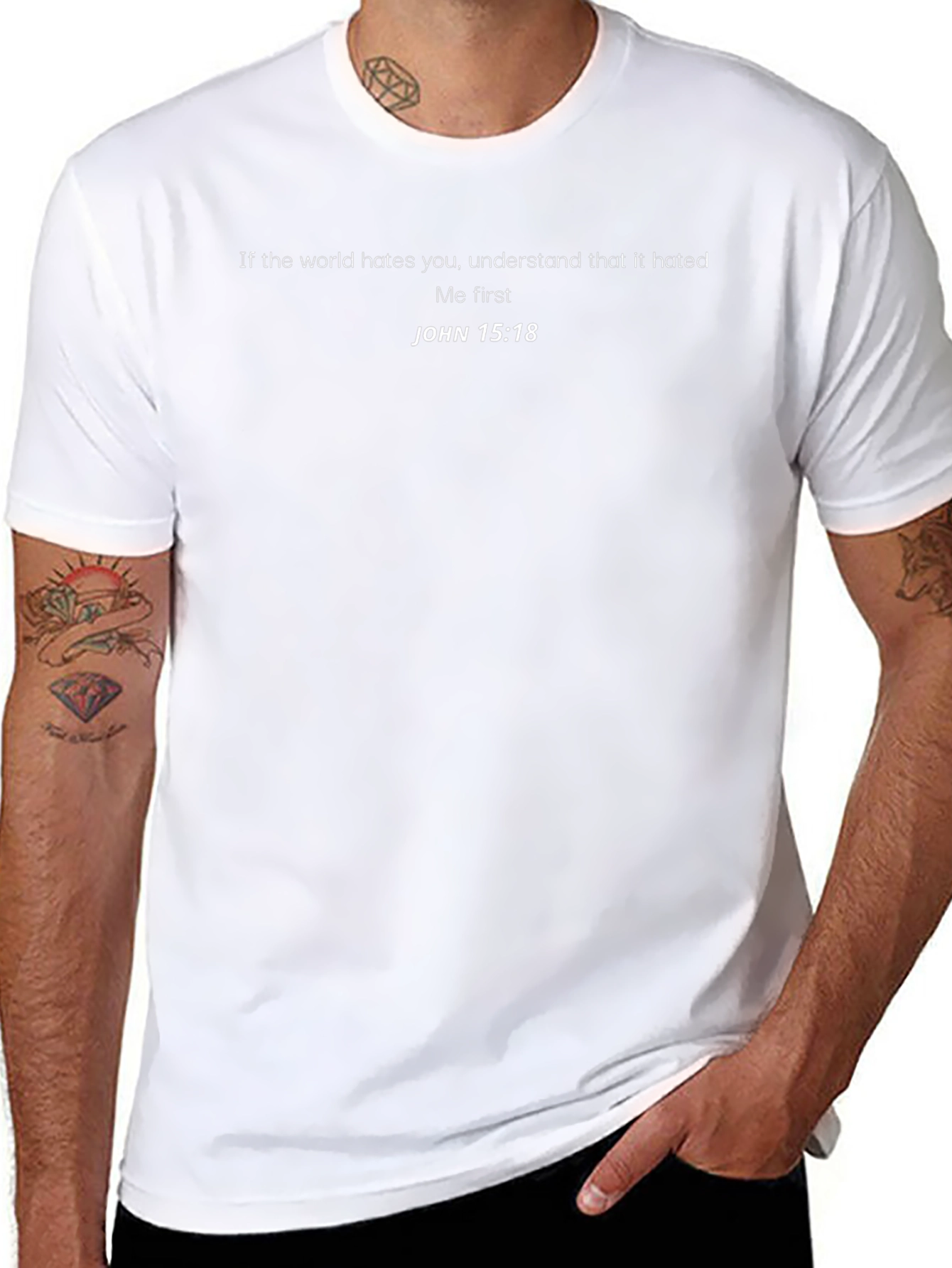 JOHN 15:18 Graphic T-Shirt - Religious Tee
