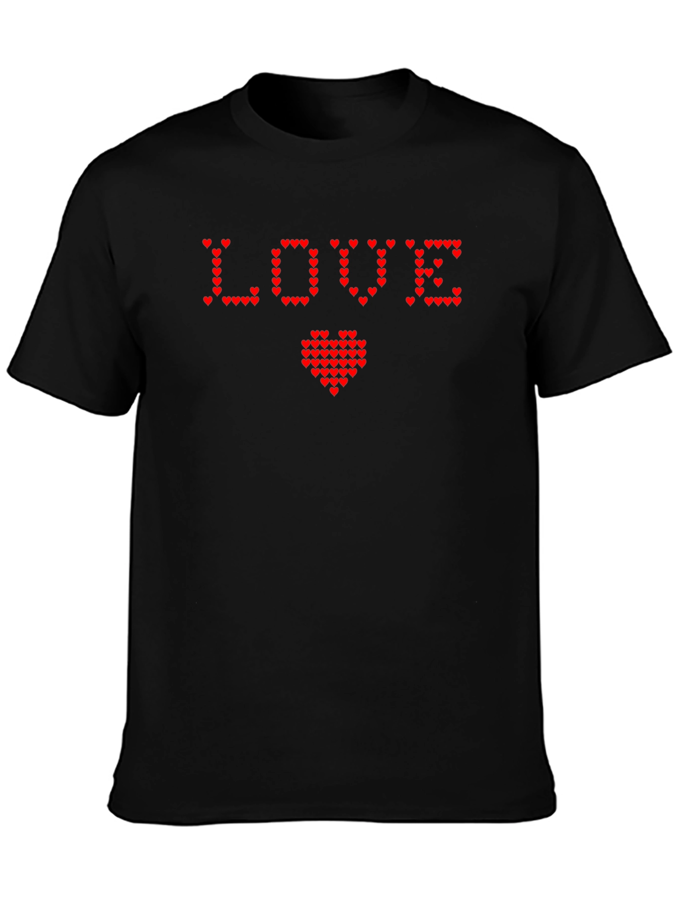 Heart Pixel Love Graphic Tee - Soft Cotton Blend